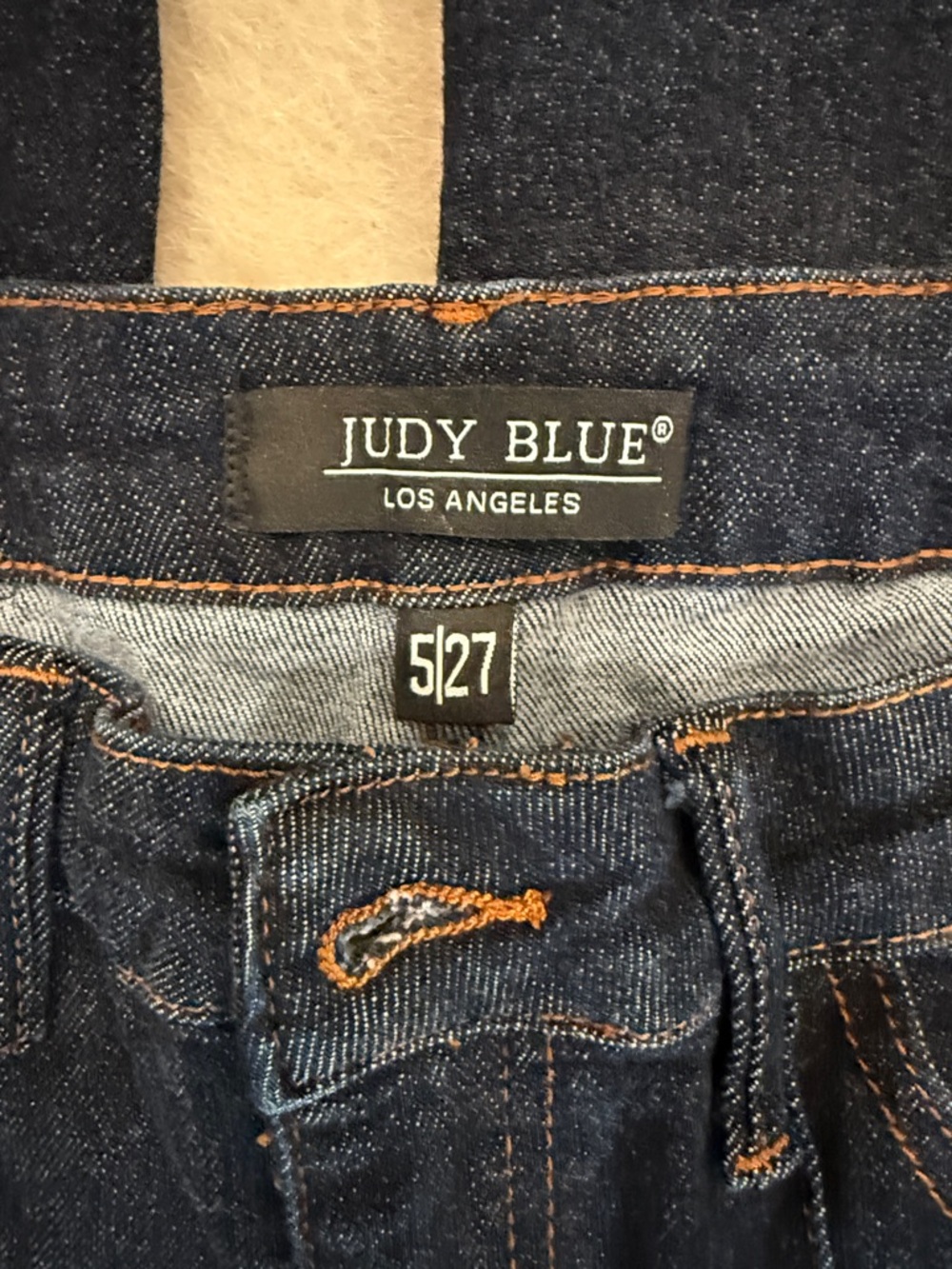 Judy Blue Dark Indigo Straight Leg Jeans - Picture 2 of 4